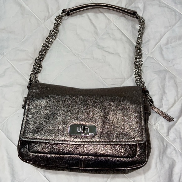 RARE EUC  Coach Metallic Chelsea Flap Crossbody 17808 bag - Picture 2 of 14